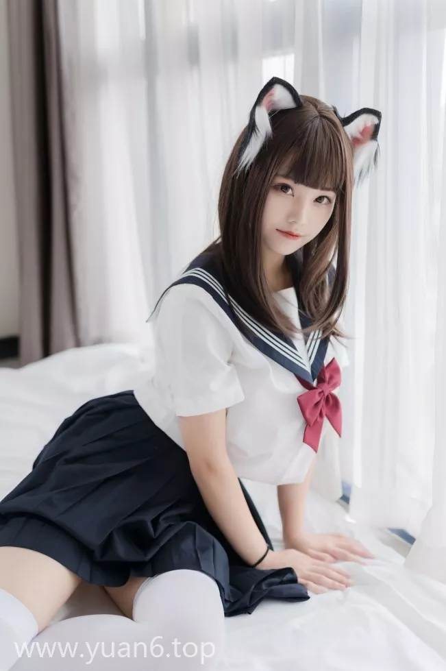 美图欣赏丨Coser蜜汁猫裘-猫耳JK[40P-110MB]