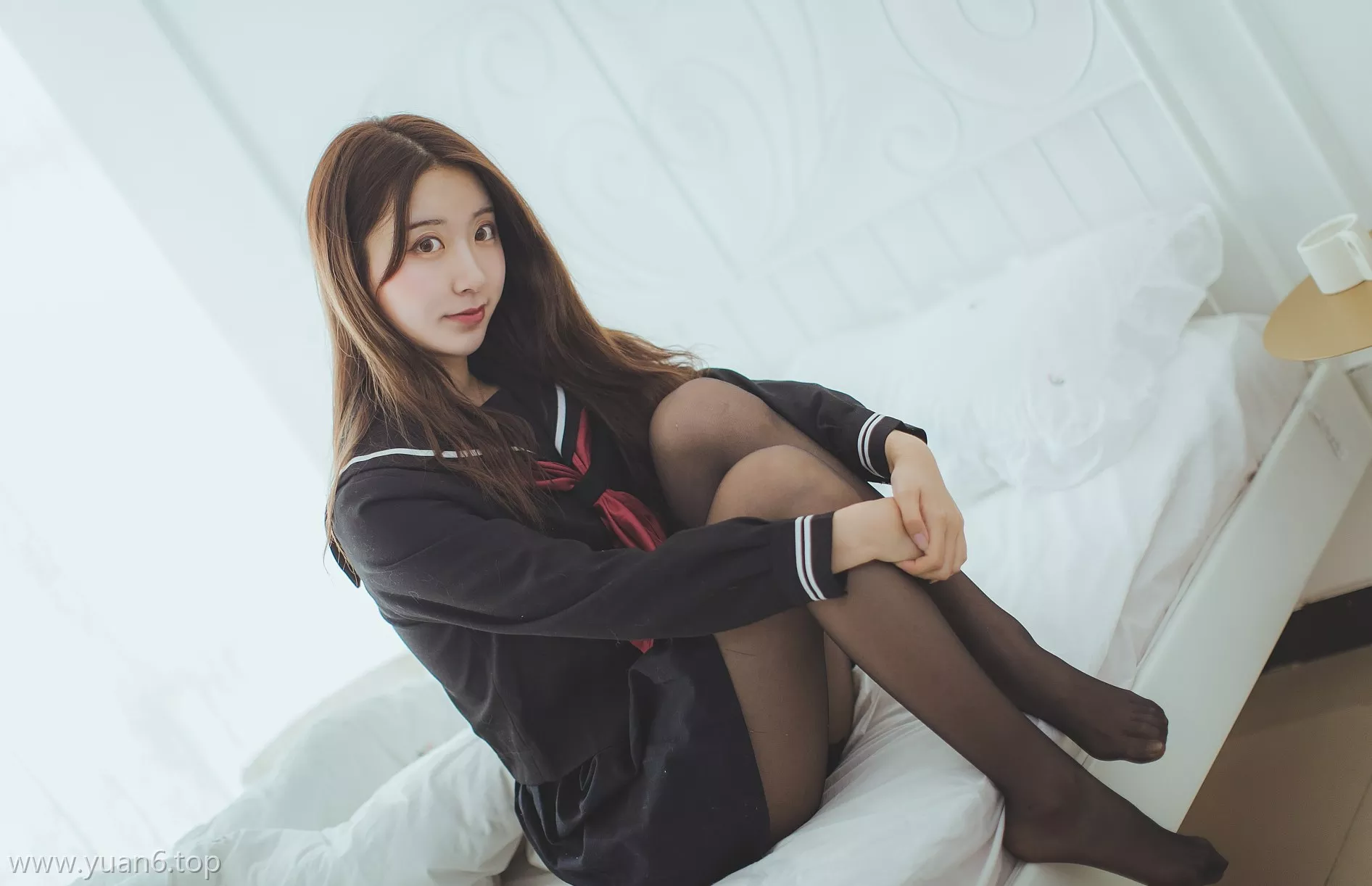 美图欣赏丨Coser黑川-黑色JK制服[52P-314M]