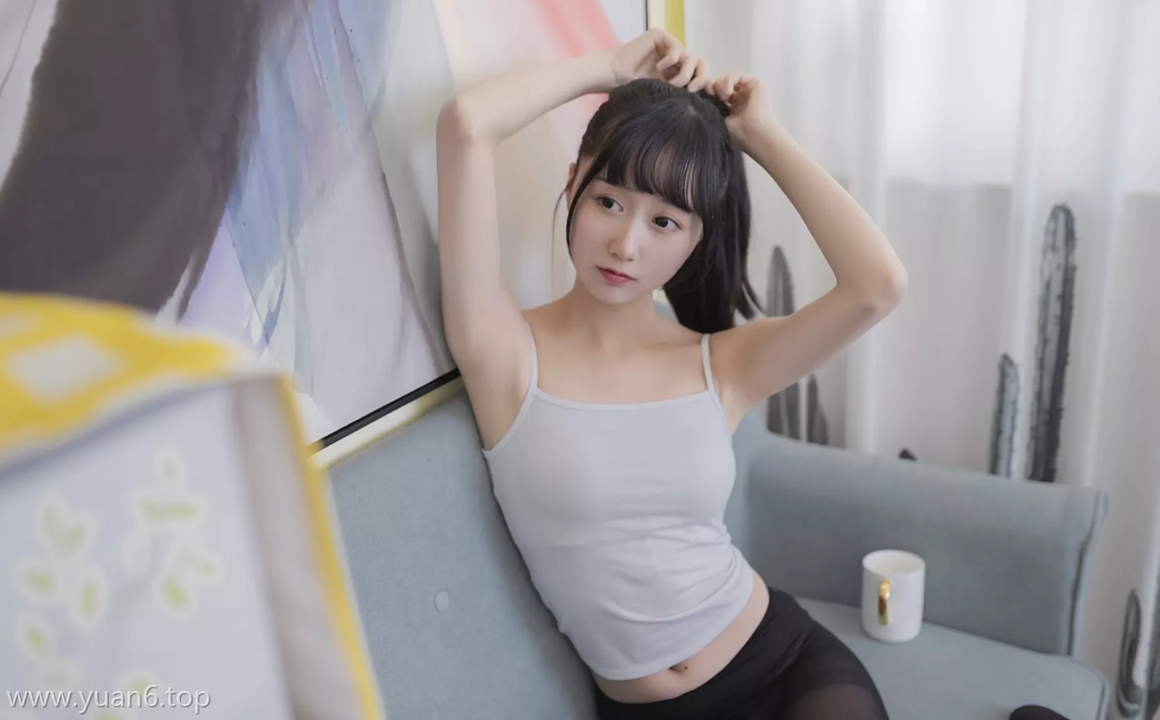 美图欣赏丨Coser木绵绵OwO-居家背心[40P-260.2M]