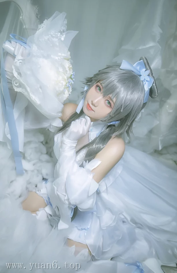 美图欣赏丨Coser渊秧-VOCALOID-洛天依婚纱[10P-122.2MB]