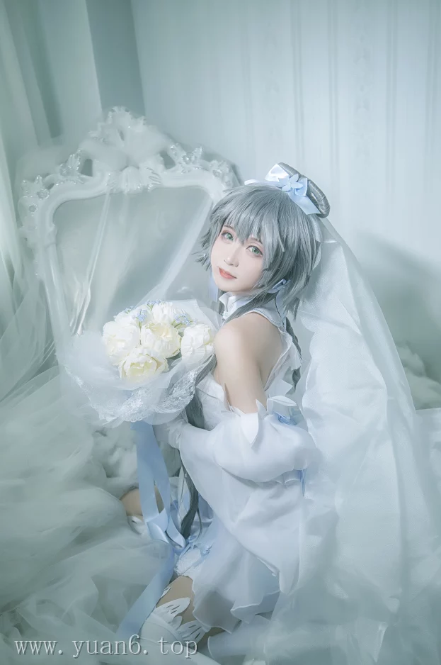美图欣赏丨Coser渊秧-VOCALOID-洛天依婚纱[10P-122.2MB]