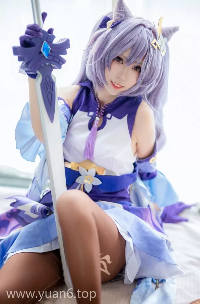 美图欣赏丨Coser_流年不停w全部图片集之cos刻晴赏析