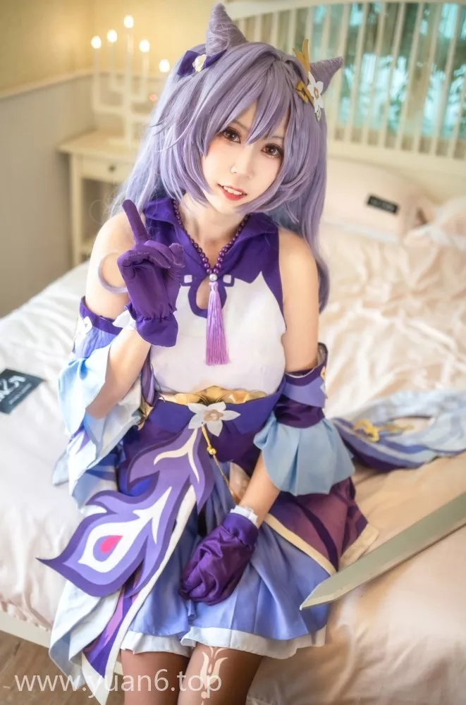 美图欣赏丨Coser_流年不停w全部图片集之cos刻晴赏析
