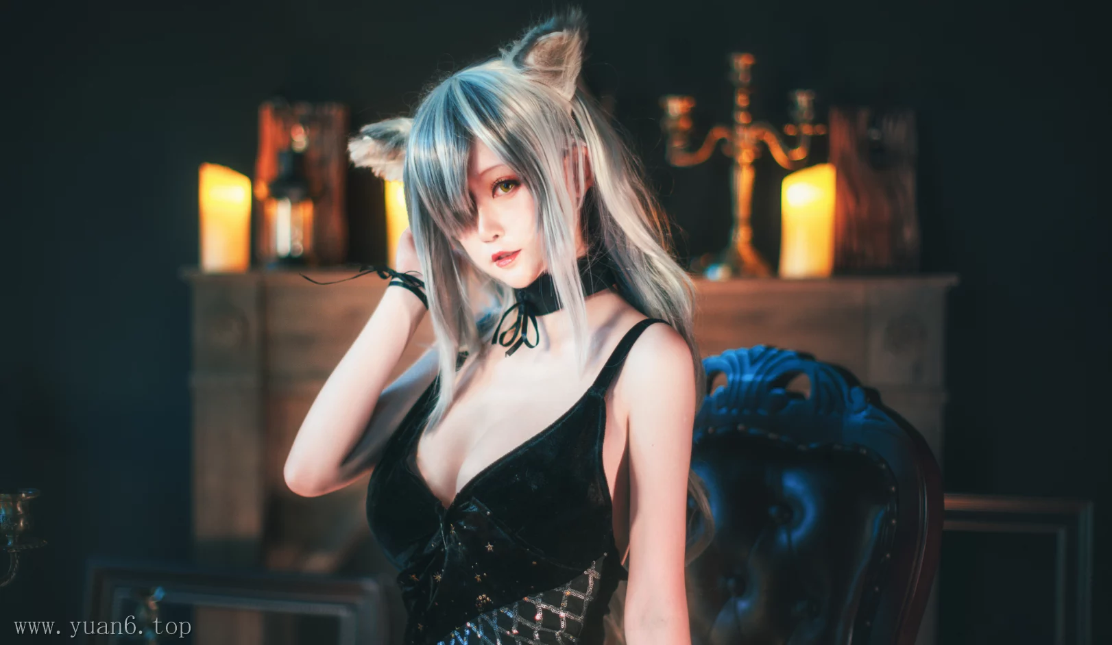 美图欣赏丨Coser_yui金鱼:NO.26-明日方舟-黑[15P-83.9MB]