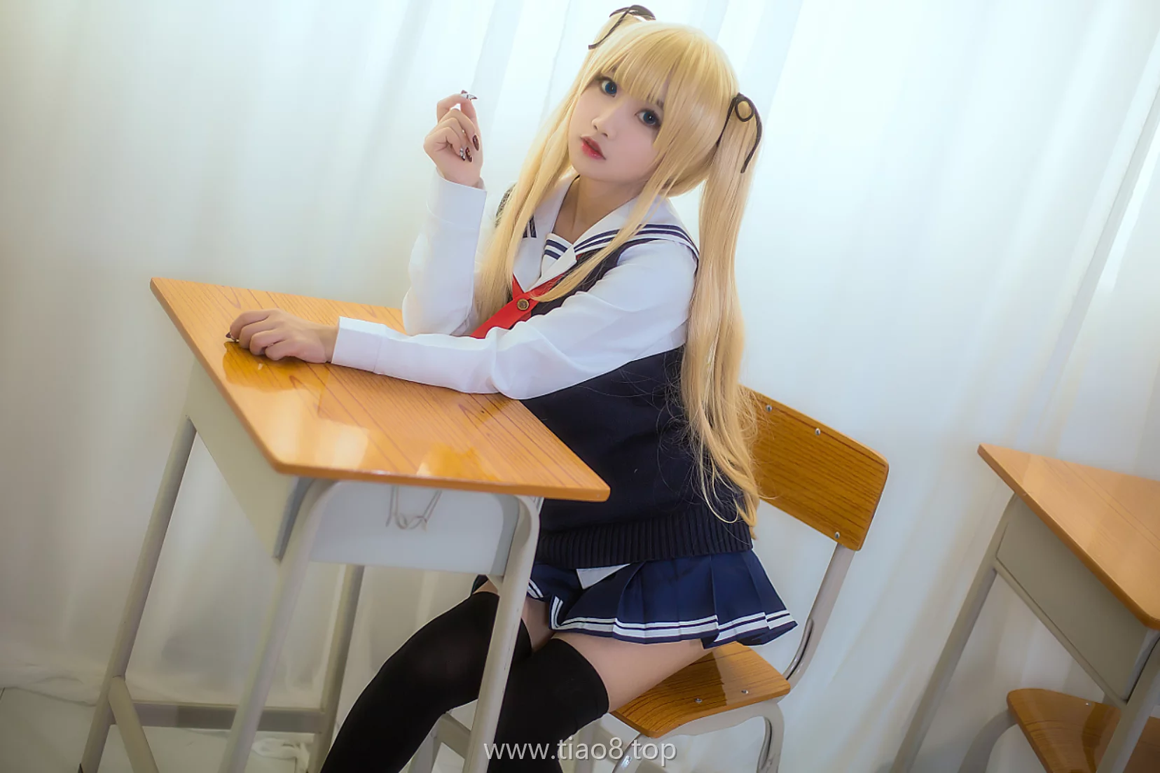 美图欣赏丨Coser鬼畜瑶在不在w:NO.52-校服[15P-168M]