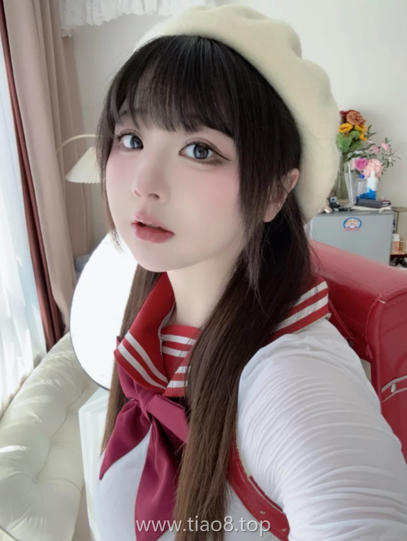 美图欣赏丨Coser皮皮奶可可爱了啦:NO.62-JK红书包[47P-1.31G]