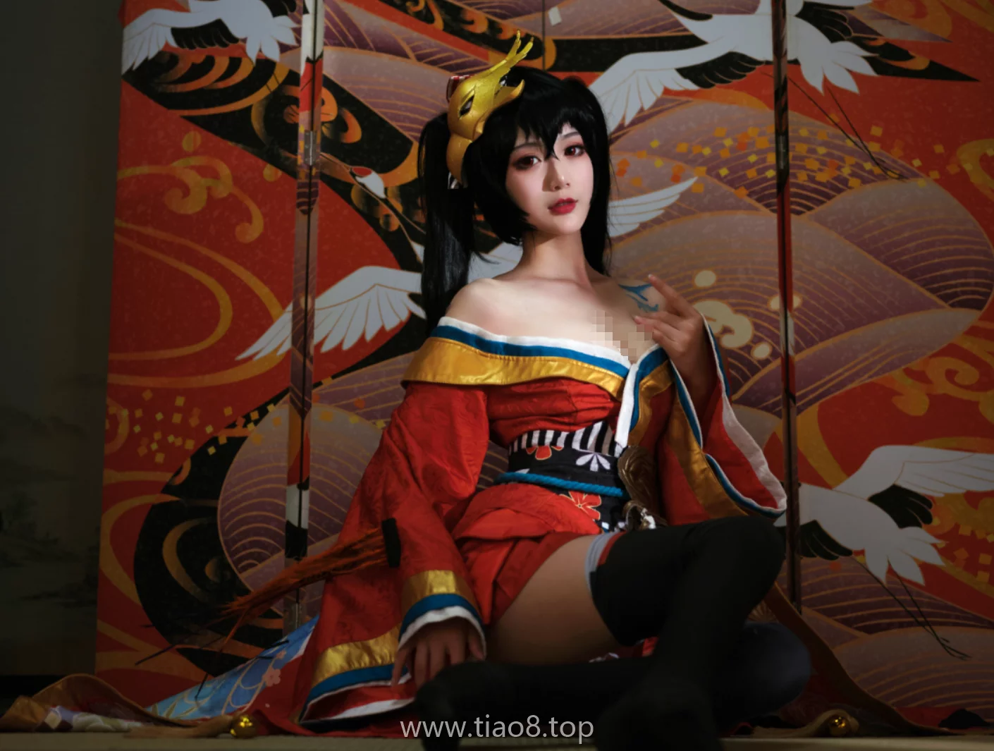 美图欣赏丨Coser一米八的大梨子:NO.34-大凤和服 [31P-286MB]