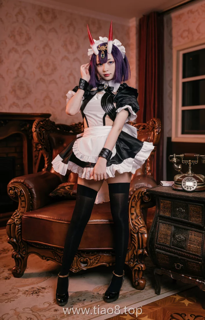 美图欣赏丨Coser花铃Hana:NO.071-FGO 酒吞童子女仆[72P-697.6M]