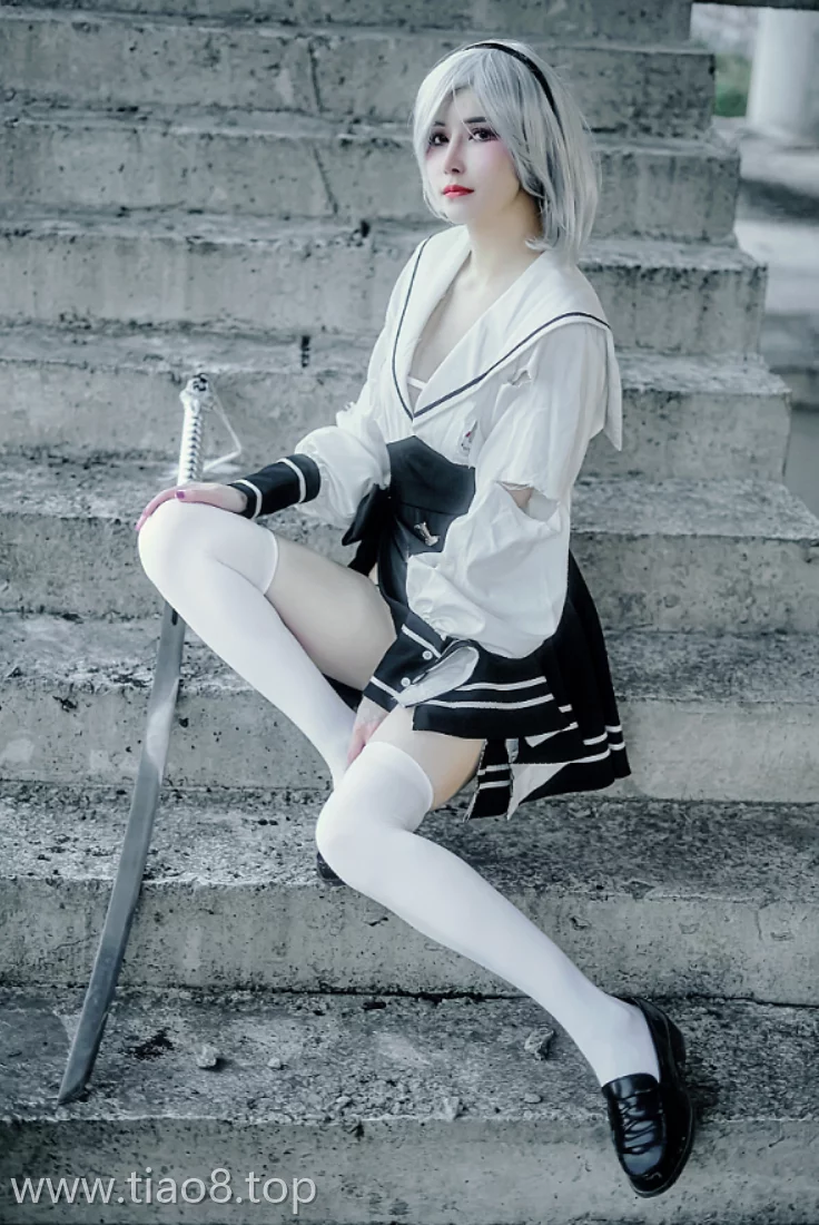 美图欣赏丨Coser鹿八岁baby:NO.080-尼尔：机械纪元 2B废墟[33P-1V-361.9M]