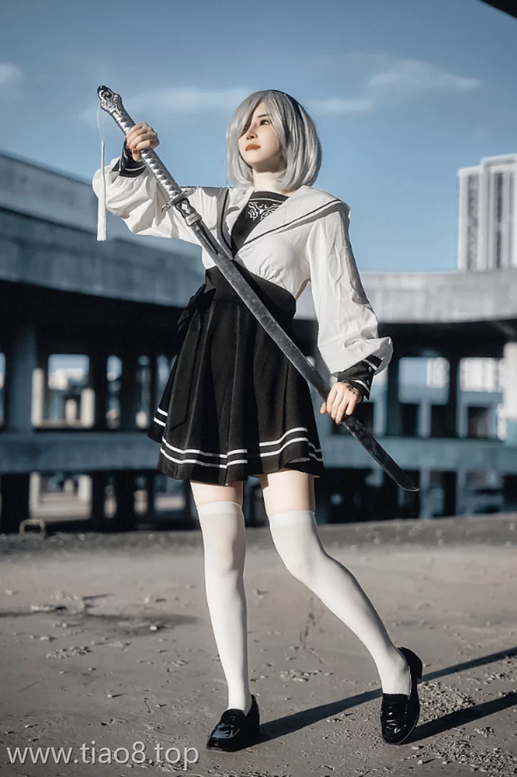 美图欣赏丨Coser鹿八岁baby:NO.080-尼尔：机械纪元 2B废墟[33P-1V-361.9M]