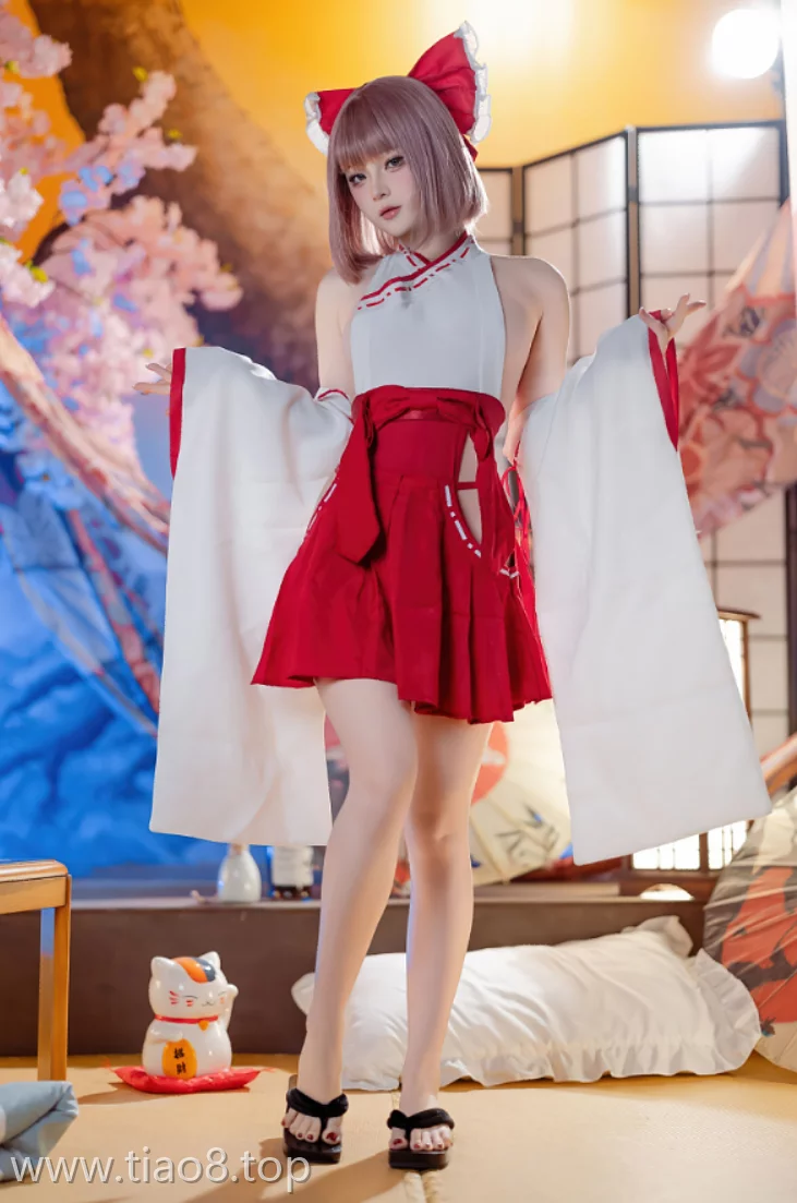 美图欣赏丨Coser屿鱼Yukako:NO.062-兼职巫女[66P-639MB]