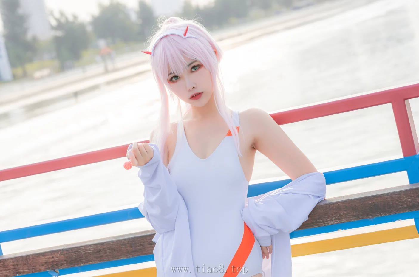 美图欣赏丨Coser_Momoko葵葵:NO.038-泳装 兔女郎&花嫁[61P-411.3M]