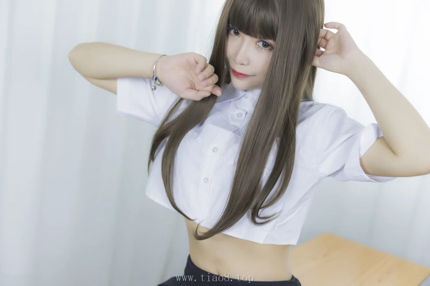 美图欣赏丨Coser抱走莫子aa:NO.002-等你下课[42P-435.4M]