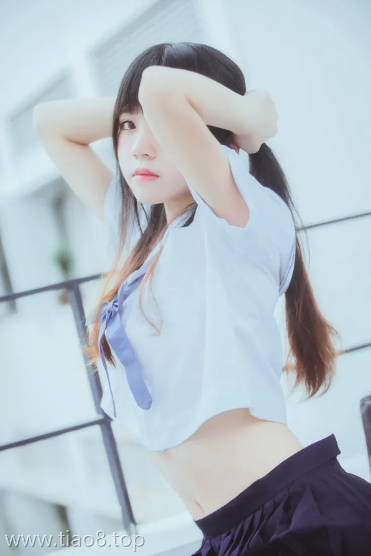 美图欣赏丨Coser桜桃喵:NO.003-蓝白水手服[39P-290MB]