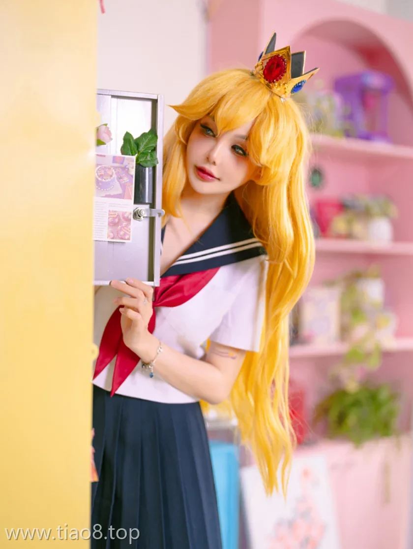 美图欣赏丨Coser_Joyce Lin2x:NO.041-Peach School Girl[54P-250.8M]