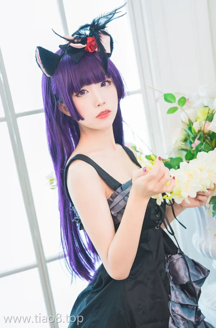 美图欣赏丨Coser_水淼Aqua:NO.022-黑猫 冷门小礼服[9P-101M]