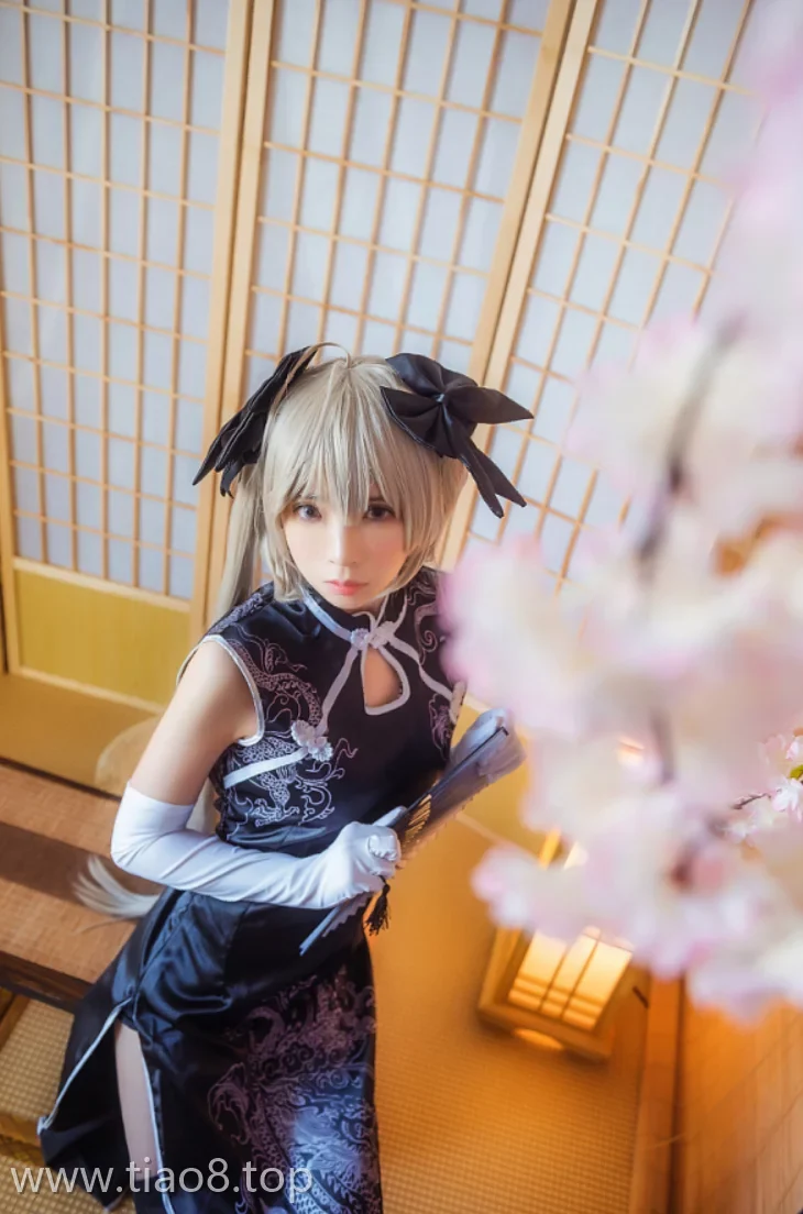 美图欣赏丨Coser疯猫ss:NO.006-穹妹旗袍[24P-324MB]