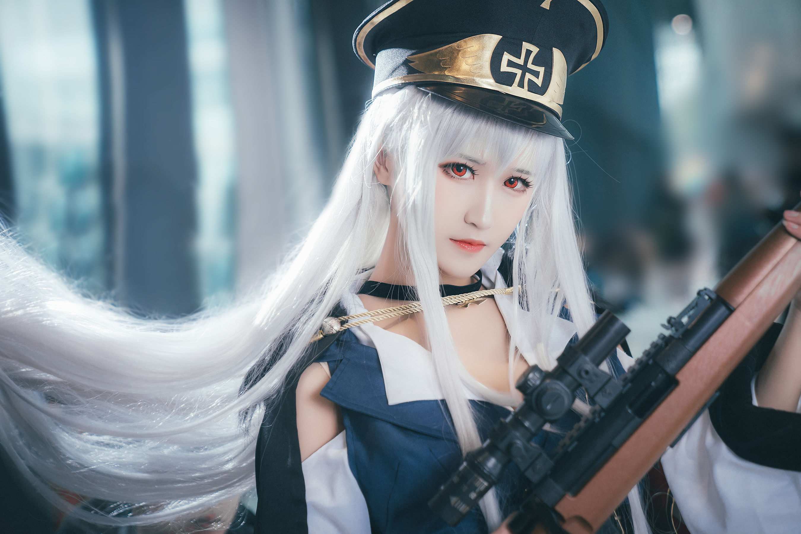 三度_69《少女前线》:银发军装造型下的冷感战术美学插图2 三度_69《少女前线》:银发军装造型下的冷感战术美学