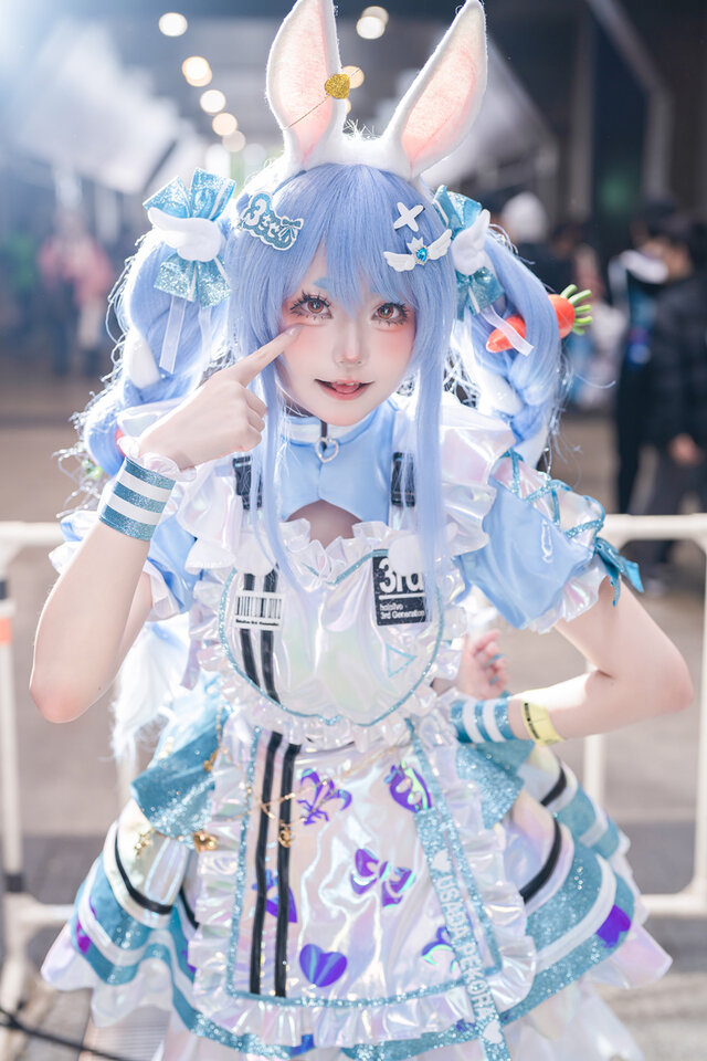 花崎Makura兔田佩克拉cos惊艳亮相Hololive SUPER EXPO现场 花崎Makura兔田佩克拉cos惊艳亮相Hololive SUPER EXPO现场
