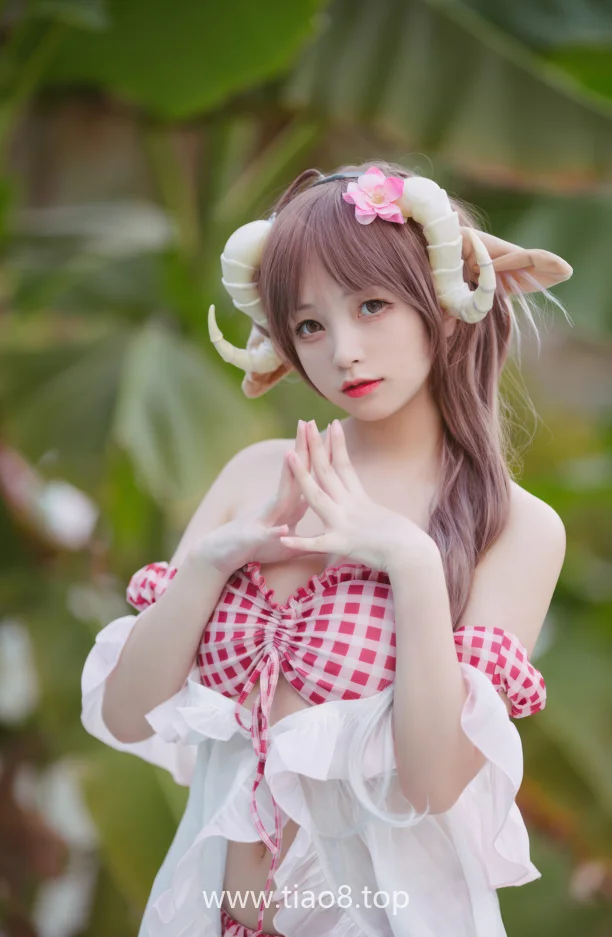 花铃Hana044期小羊夏卉,这谁顶得住?眼神让人一秒沦陷