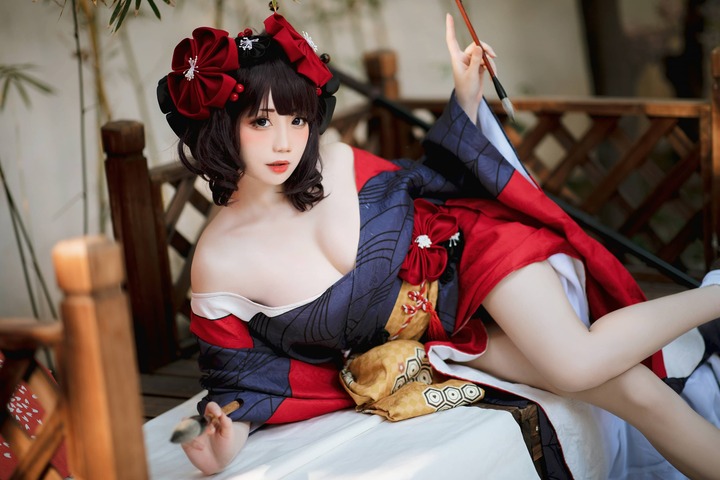 FGO葛饰应为COS:焖焖碳演绎和服版浮世绘少女的灵动风雅 FGO葛饰应为COS:焖焖碳演绎和服版浮世绘少女的灵动风雅