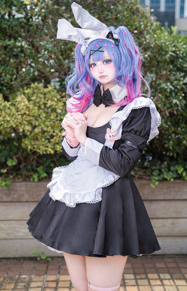 Rabbit Hole初音未来COS｜acosta!女仆初音与兔女郎初音同框