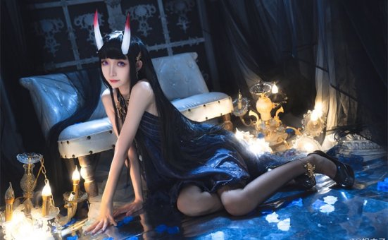 祖木子碧蓝航线能代，身穿晚礼服的高贵女王