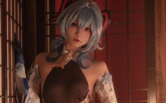 五更百鬼小姐姐尽显魅力，《甘雨》cosplay打造强大战士形象！