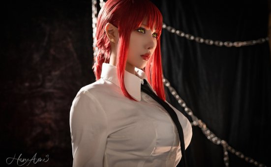 雨波HaneAme cos“链锯美人”玛奇玛 [雨波_HaneAme cos 作品]
