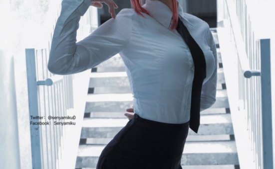 千夜未来cos作品 | 千夜未来(Senya Miku)cos 电锯美人 Makima