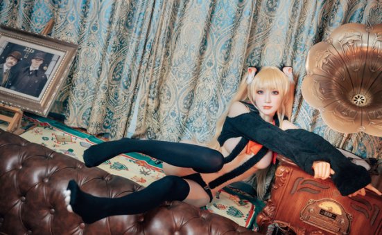 阿包也是兔娘 cos 作品 | 阿包也是兔娘 cos“小猫咪”,性感迷人