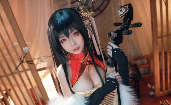 碧蓝航线cosply | 水淼aqua_大凤旗袍cos [40P-575MB]