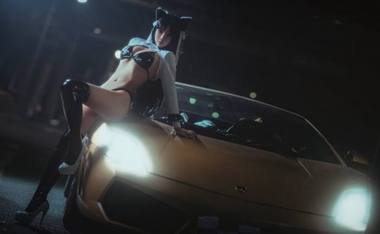 中岛莫之子i cos爱宕 | 中岛莫之子i _碧蓝航线·爱宕车女郎cos作品 [22P-404MB]