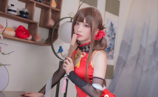 星野saori cos作品 | 星野saori_少女前线·DSR50红牡丹cos [10P-136MB]