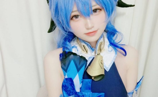 千阳(ちよ)cos甘雨 | 千阳快起床_原神·甘雨cos作品 [12P-29MB]