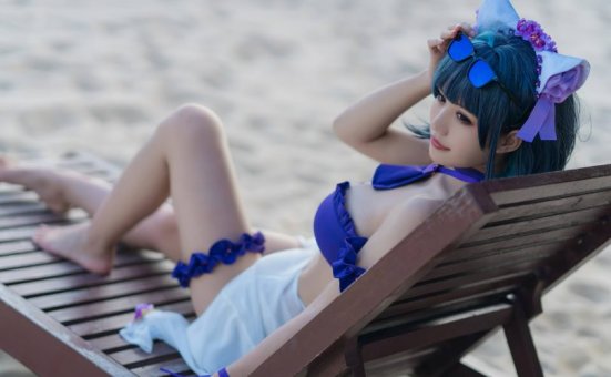 小仓千代w cos柴郡 | 小仓千代w_碧蓝航线·柴郡泳装cos作品 [22P-116MB]