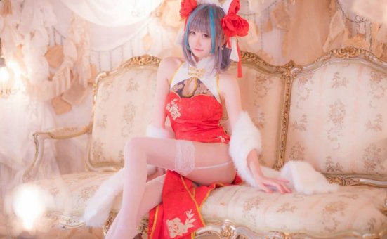 千阳(ちよ)cos柴郡 | 千阳快起床_碧蓝航线·柴郡旗袍cos [11P-18MB]