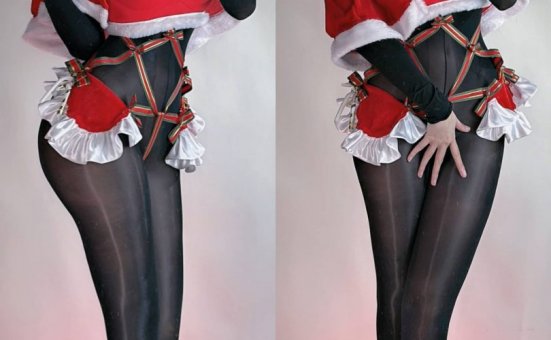 miko酱ww cos_圣诞特辑 | miko酱ww_圣诞·黑色丝袜cos作品 [9P-66MB]