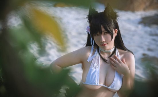 是本末末cos爱宕 | 是本末末_碧蓝航线·爱宕泳装cos作品 [23P-121MB]