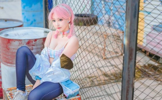 宮本桜cos蓝毒 | 宮本桜_明日方舟·蓝毒 浅滩律动cos作品 [16P-342MB]