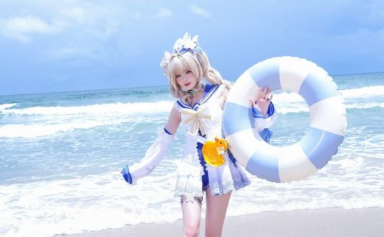 原神COSPLAY:桜桃喵完美演绎可爱偶像芭芭拉的清新魅力
