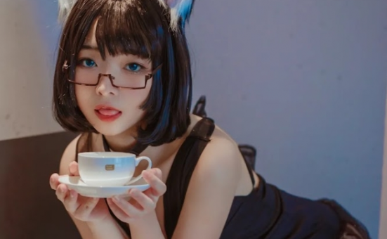 yuuhui玉汇扮猫系列:从黑裙猫猫到黑猫女仆的多重魅力