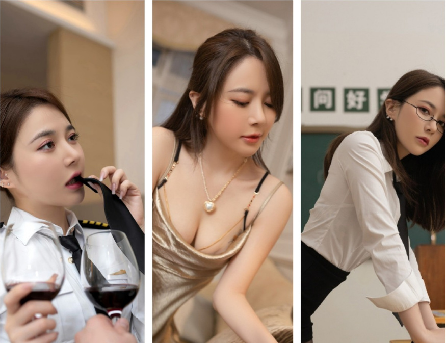 鱼子酱fish周慕汐全套摄影图片，2716秀人圣诞节最是吸引人