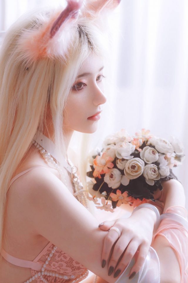 南桃Momoko cos作品 |“狐狸与蔷薇”cospaly,性感迷人