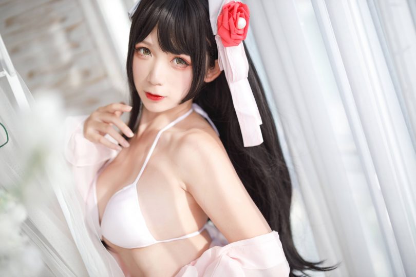 樱落酱w_碧蓝航线·比叡睡衣cos作品 [17P-80MB] | 樱落酱w cos比叡