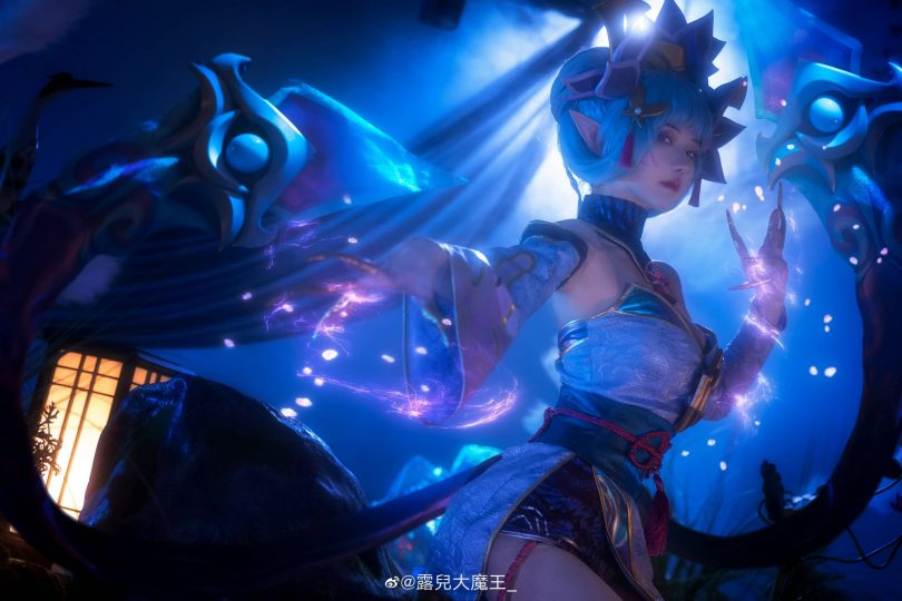 露兒大魔王cos伊芙琳 | 露兒大魔王_英雄联盟·伊芙琳cos [15P-209MB]