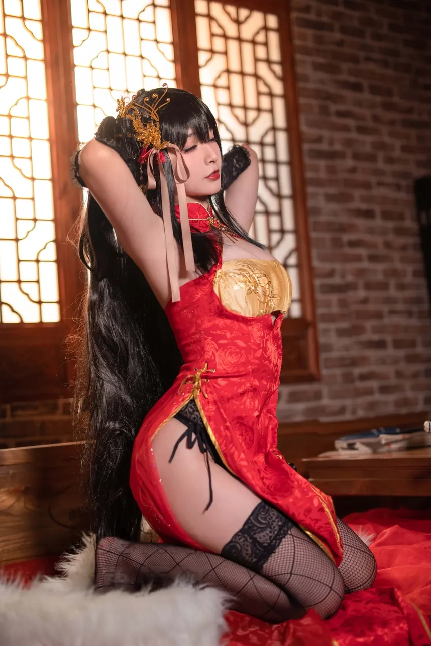 yuuhui玉汇 NO.098 碧蓝航线 大凤旗袍[23P 148M]