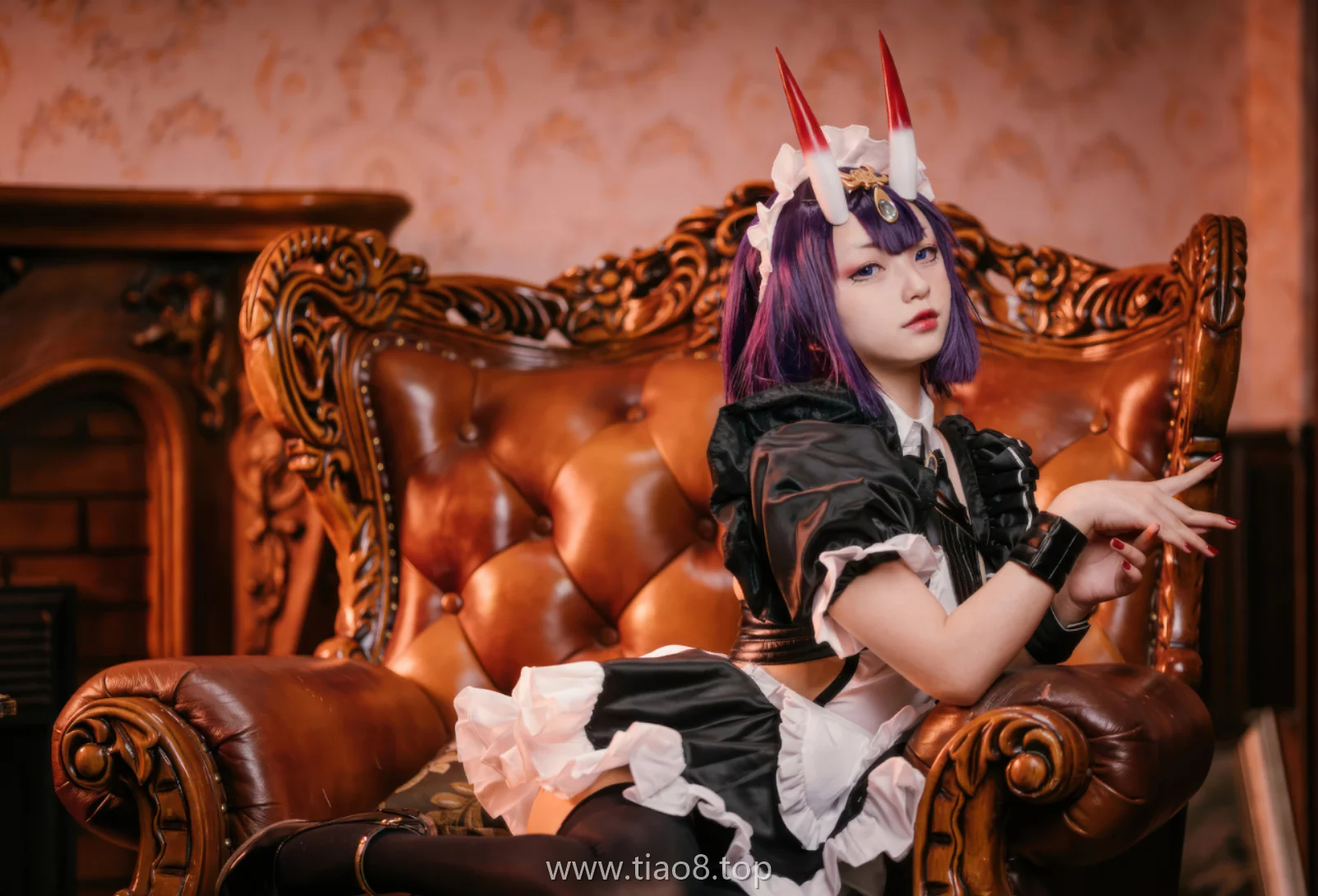 美图欣赏丨Coser花铃Hana:NO.071-FGO 酒吞童子女仆[72P-697.6M]