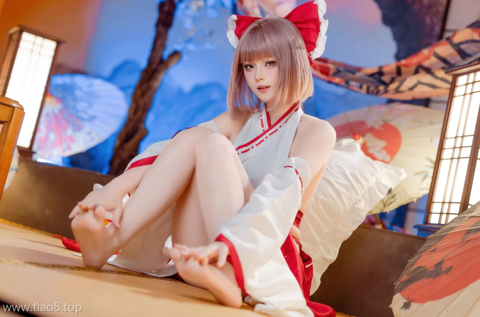 美图欣赏丨Coser屿鱼Yukako:NO.062-兼职巫女[66P-639MB]