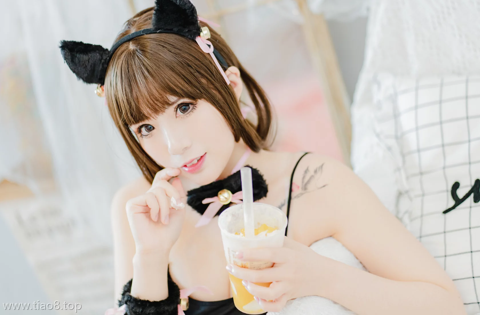 美图欣赏丨Coser羊大真人:NO.008-猫娘[20P-175M]